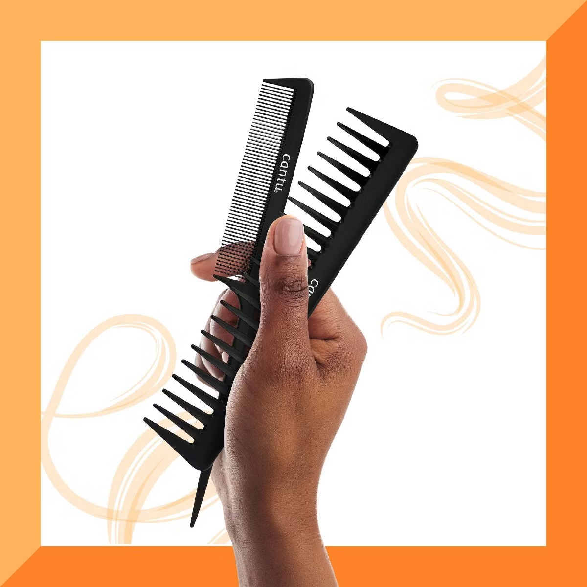 Cantu Style Carbon Fiber Combs – 2ct – vista 2