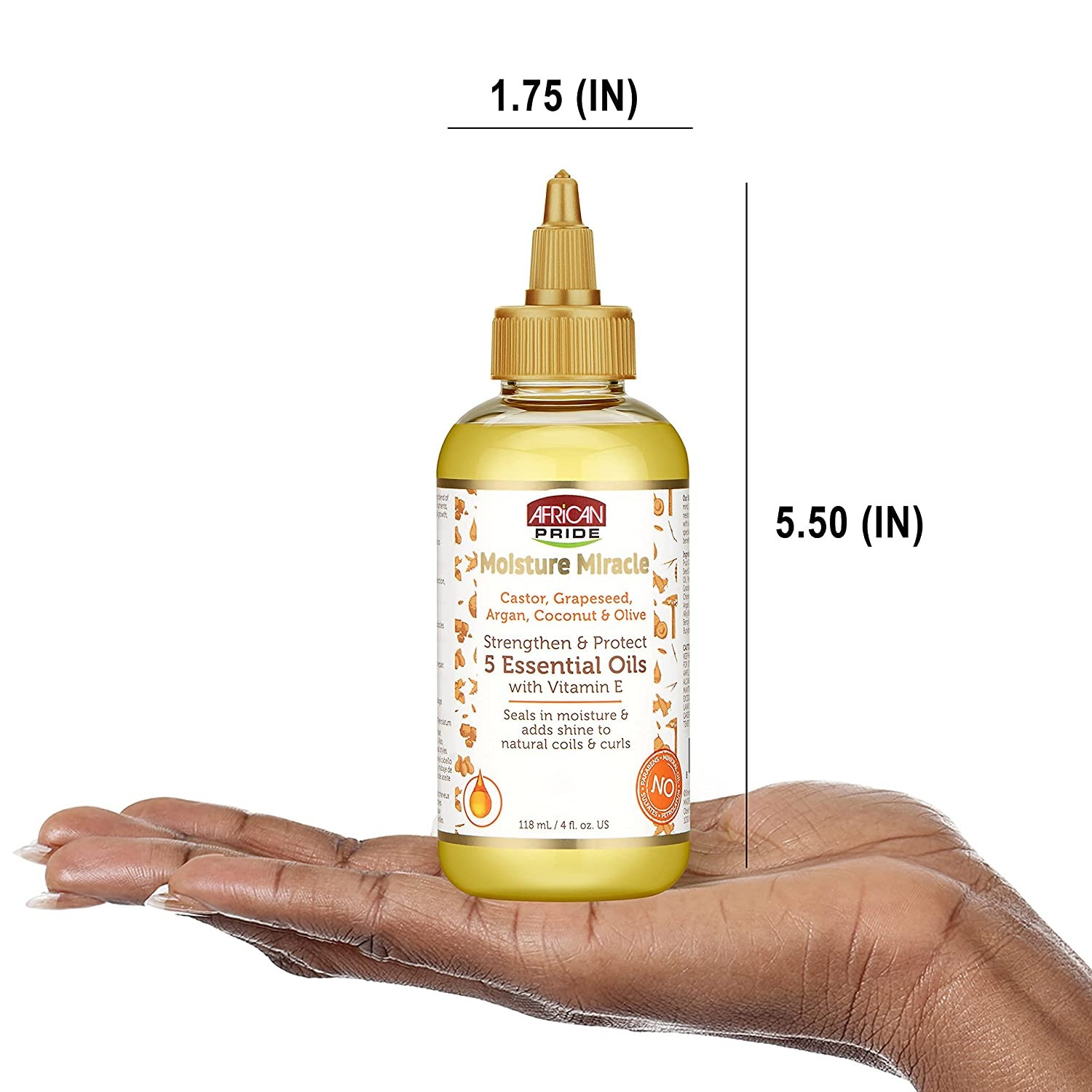 African Pride Moisture Miracle 5 Essential Oil 118ml – vista 2
