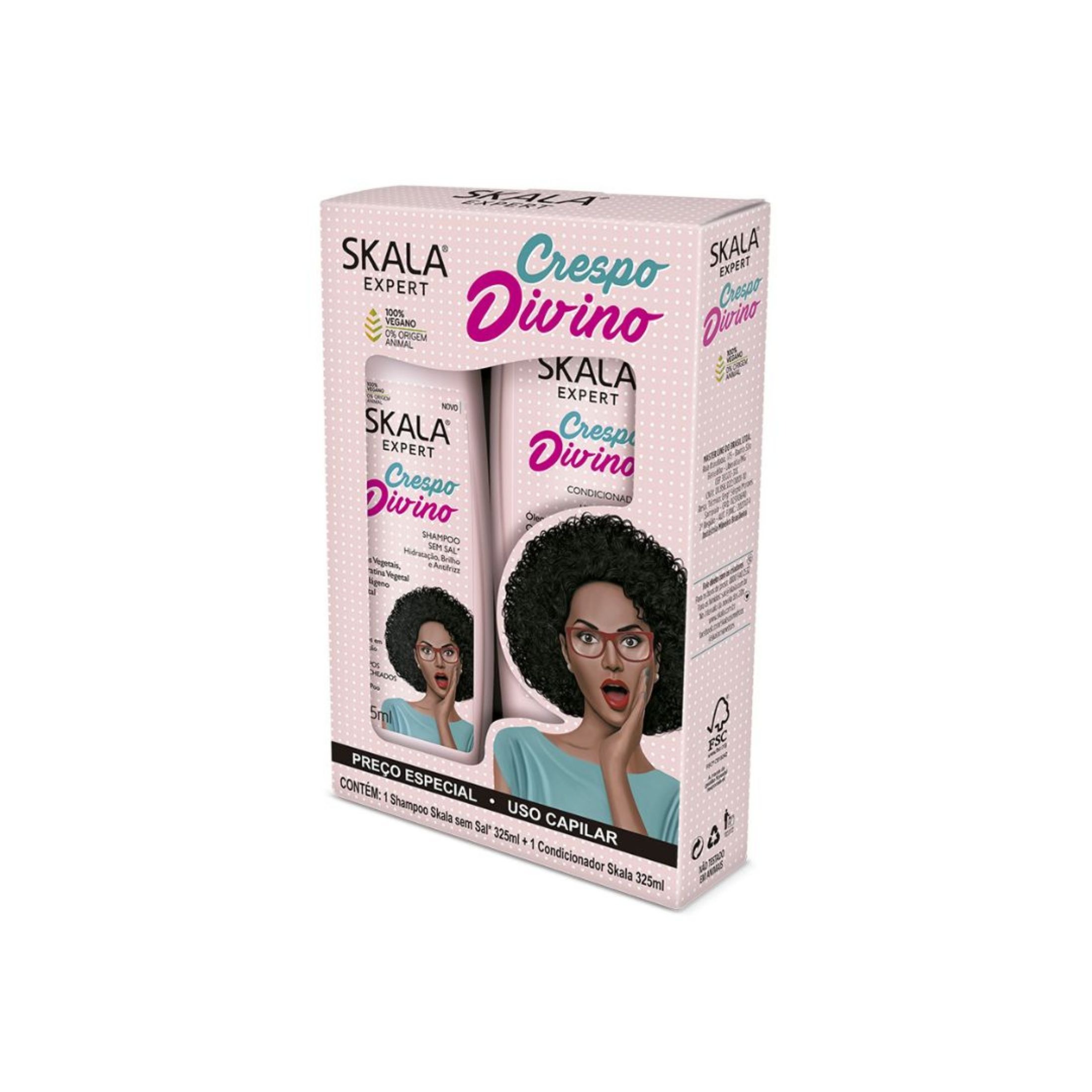 Kit Shampoo Y Acondicionador Skala Crespo Divino – vista 2