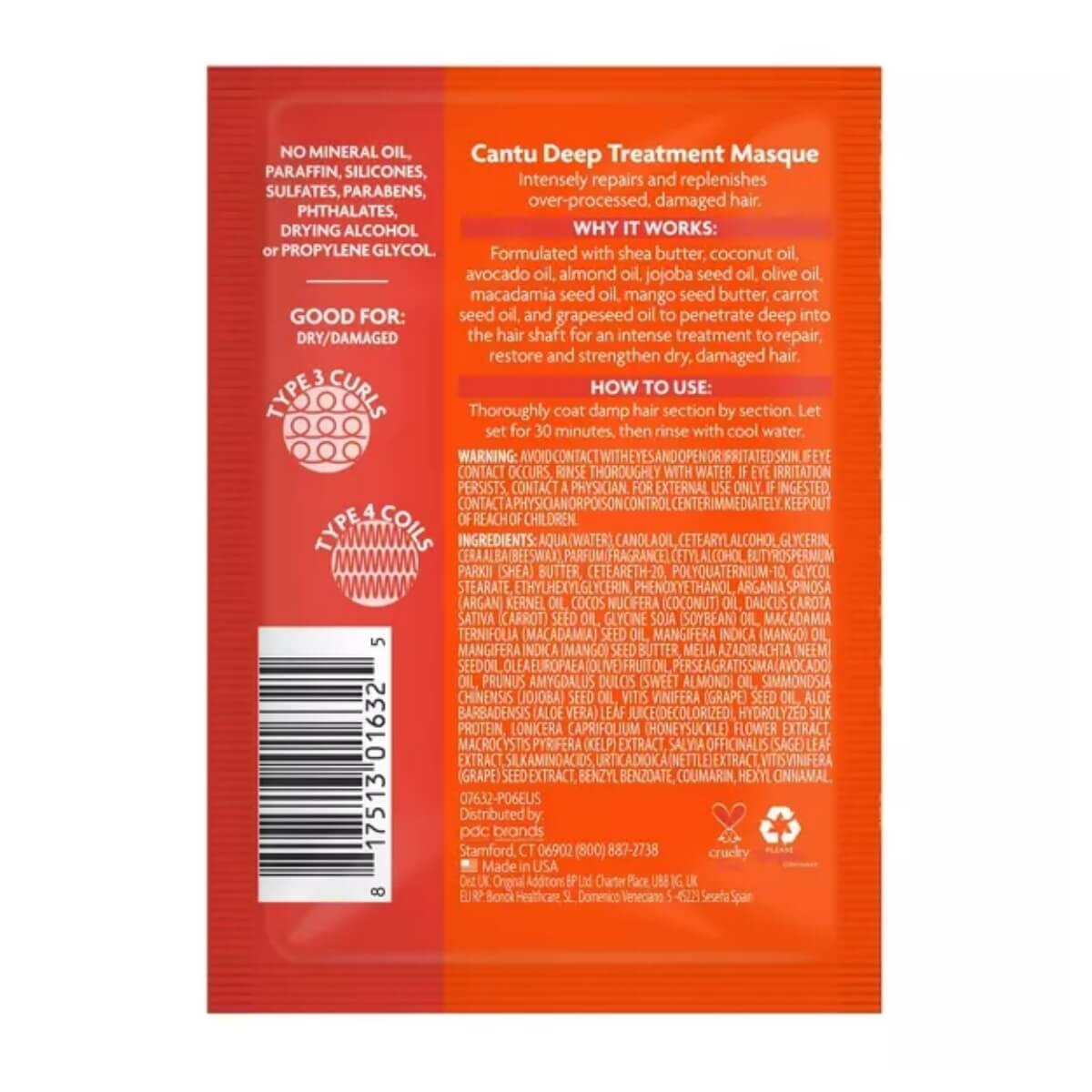 Cantu Deep Treatment Hair Masque (Mascarilla Tratamiento Profundo) – vista 2