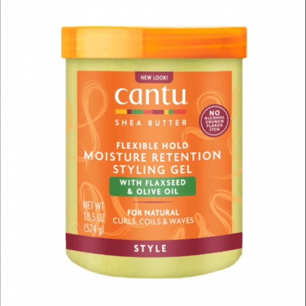 Cantu Shea Butter Flexible Hold Styling Gel with Flaxseed and Olive Oil 524g – vista 2