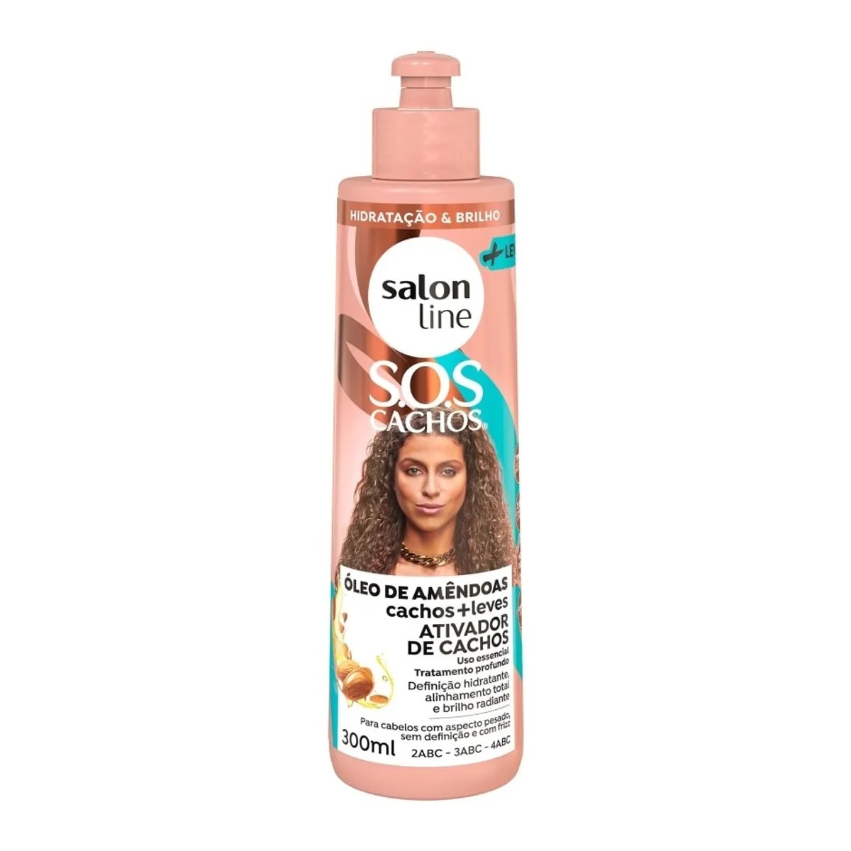 SOS ACTIVADOR RIZOS LEVES OLEO DE ALMENDRAS 300ML SALON LINE – vista 2