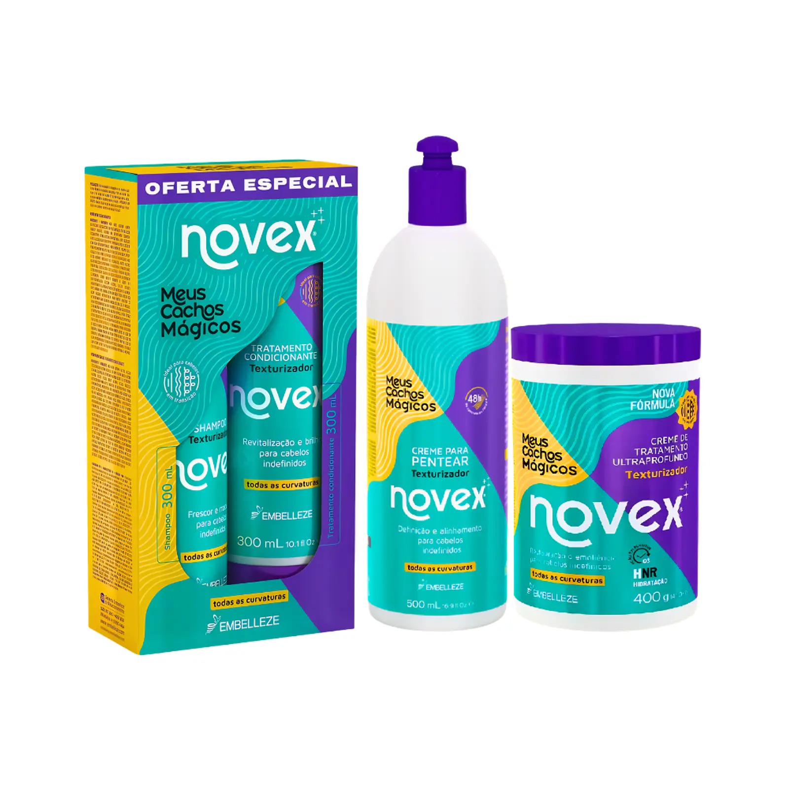 Pack Meus Cachos Magicos Novex