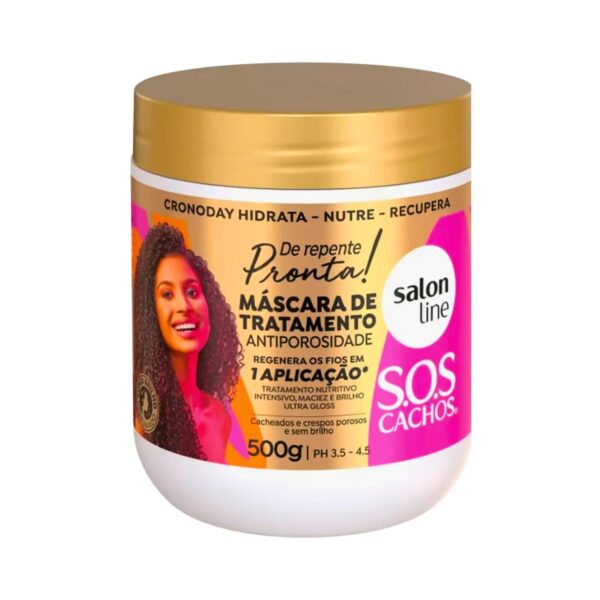 Máscara de Tratamiento Antiporosidad s.o.s Cachos 500g de Line
