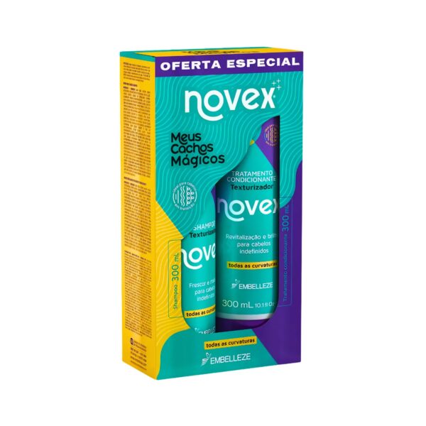 Kit Shampoo +acondicionador Meus Cachos Magicos 300ml de Novex