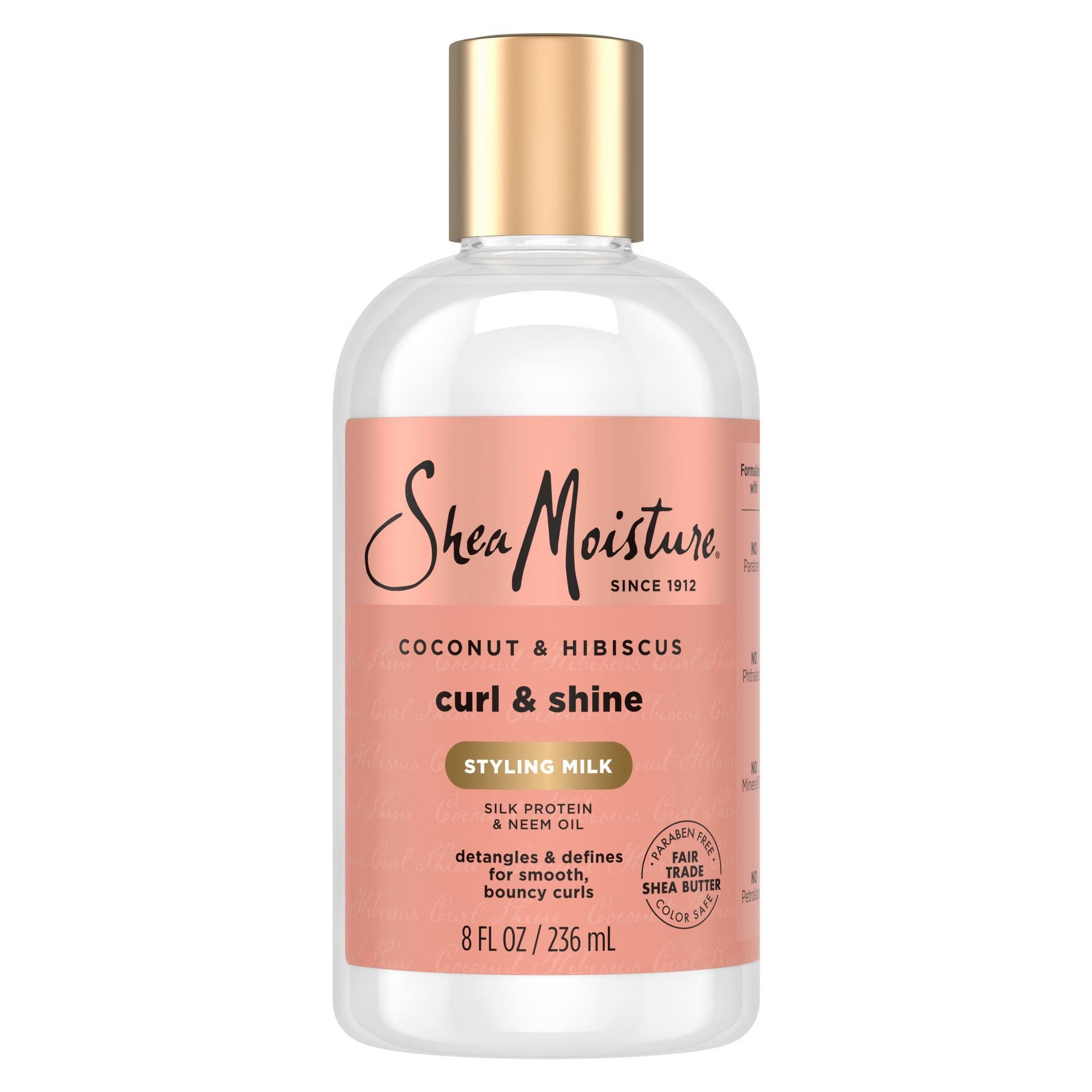Shea Moisture Coconut & Hibiscus Curl & Style Milk For Thick Curly Hair – 8 fl oz – vista 3