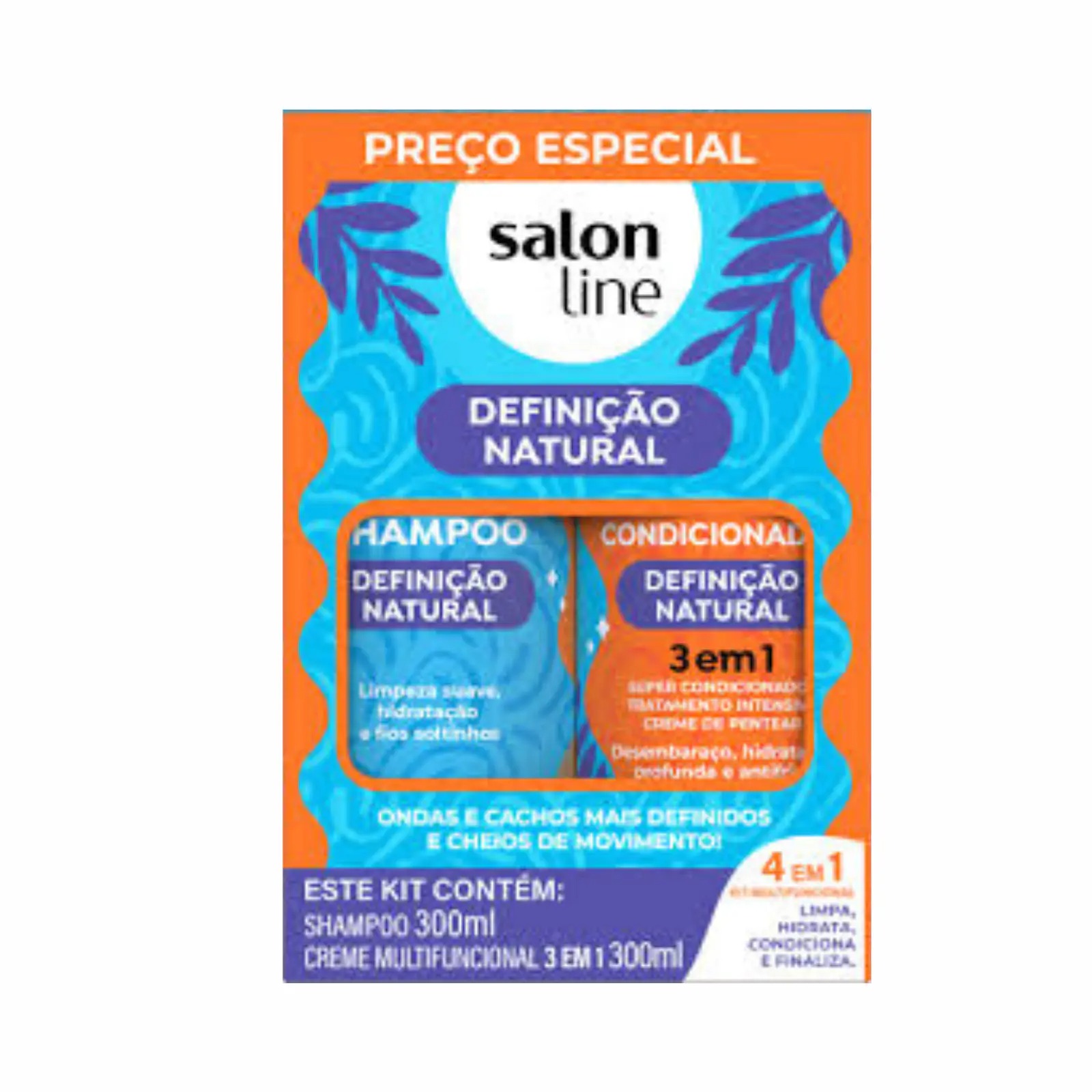 Pack Shampoo y Crema multifuncional 3 en 1 Definicion Natural de Line – vista 2
