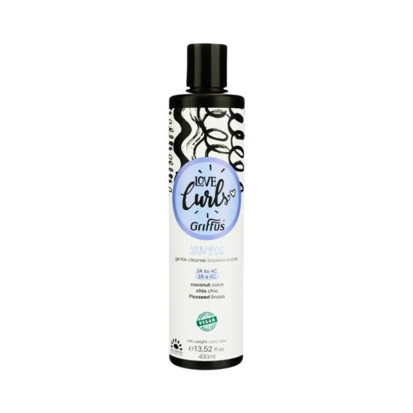 Shampoo Love Curls Amo Cachos Limpieza Suave 400ml de Griffus