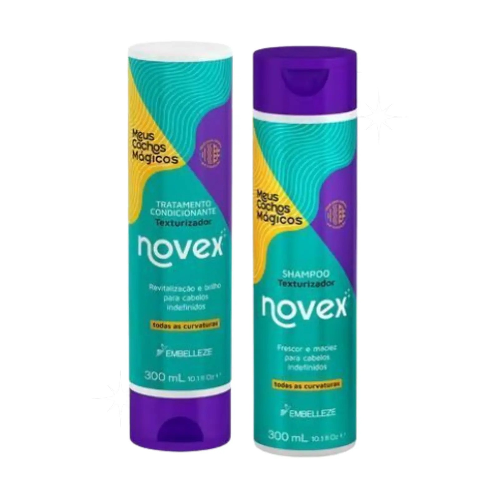 Kit Shampoo +acondicionador Meus Cachos Magicos 300ml de Novex – vista 2