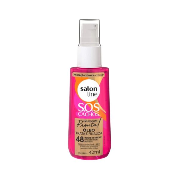 Aceite Reparador S.O.S cachos Cabello Rizado y Encrespado 42ml de Line – vista 2