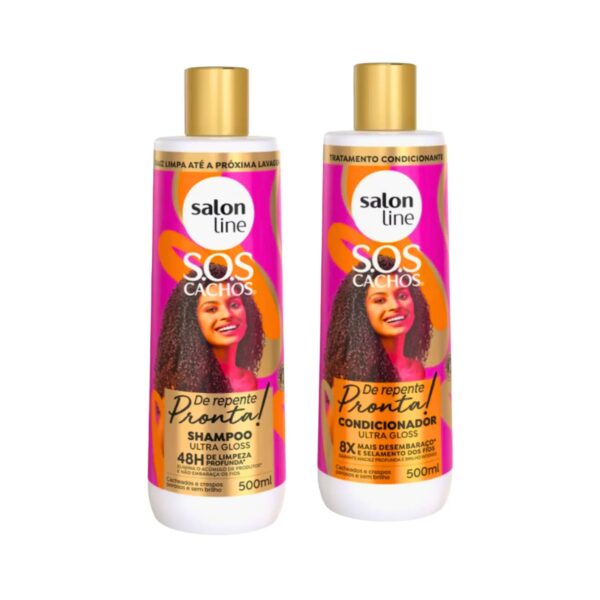 Kit Shampoo + Acondicionador SOS Cachos De Repente Pronta de Line