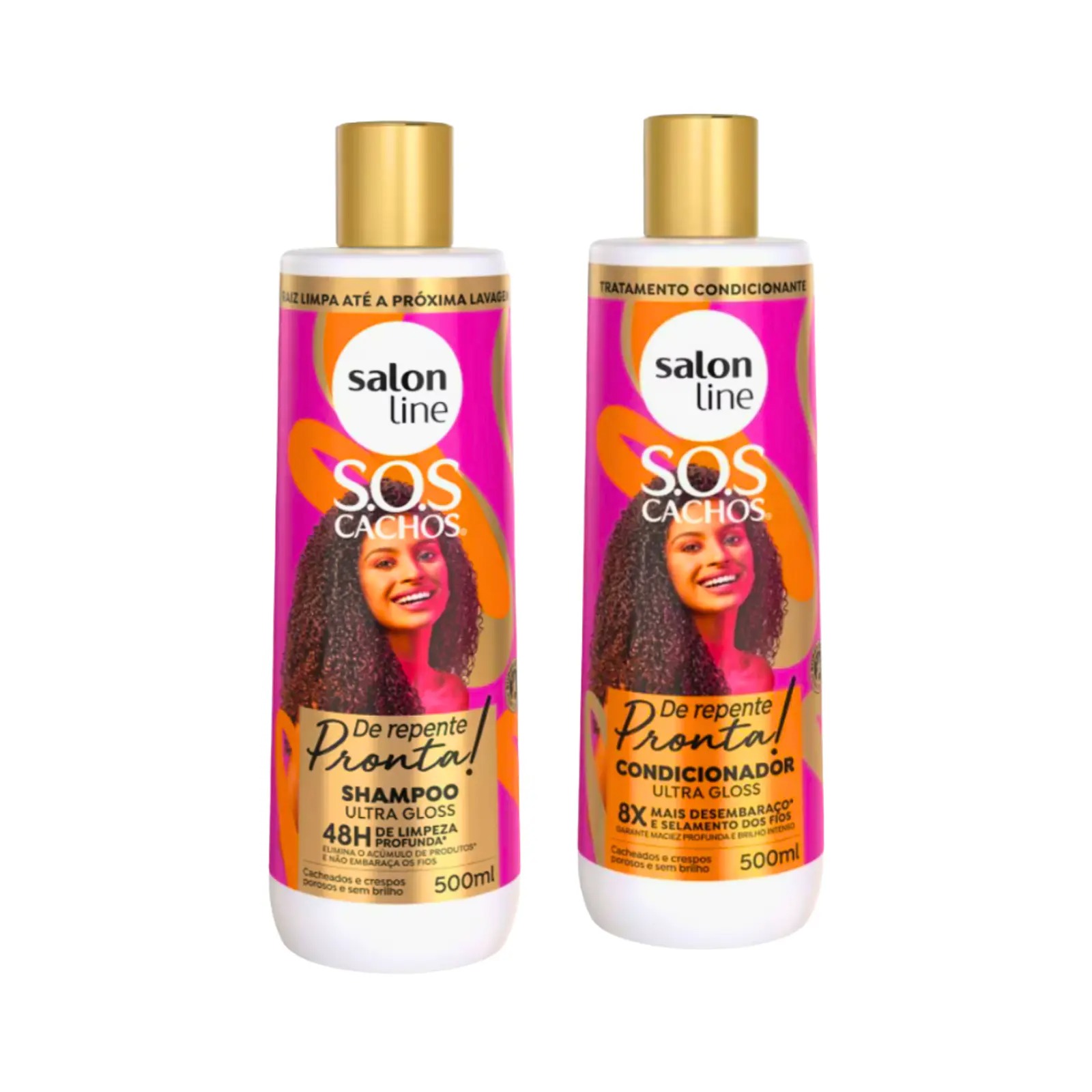 Kit Shampoo + Acondicionador SOS Cachos De Repente Pronta de Line