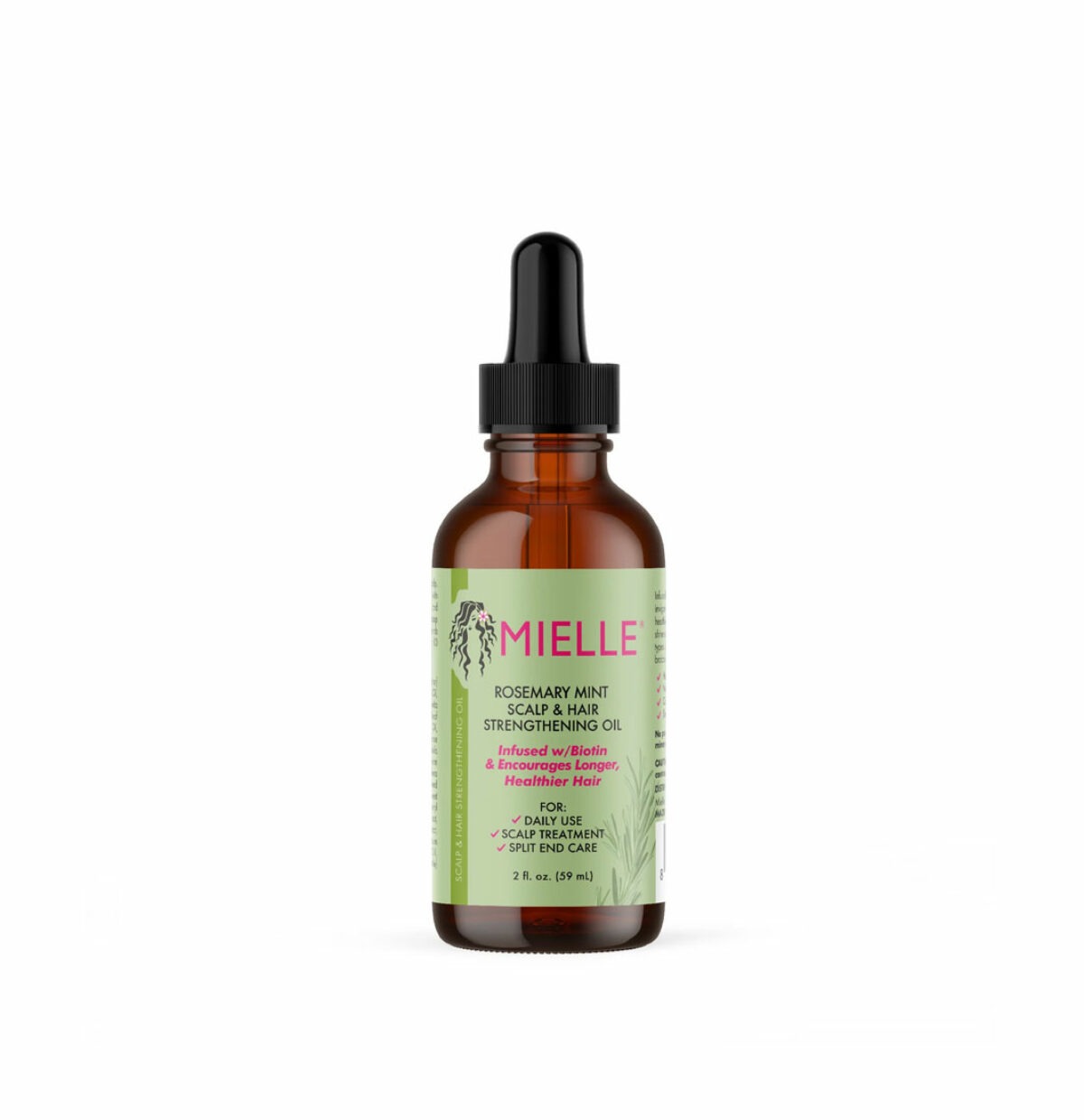 Aceite de romero crecimiento Rosemary Mint Scalp & Hair Strengthening Oil de Mielle de Mielle Naturals