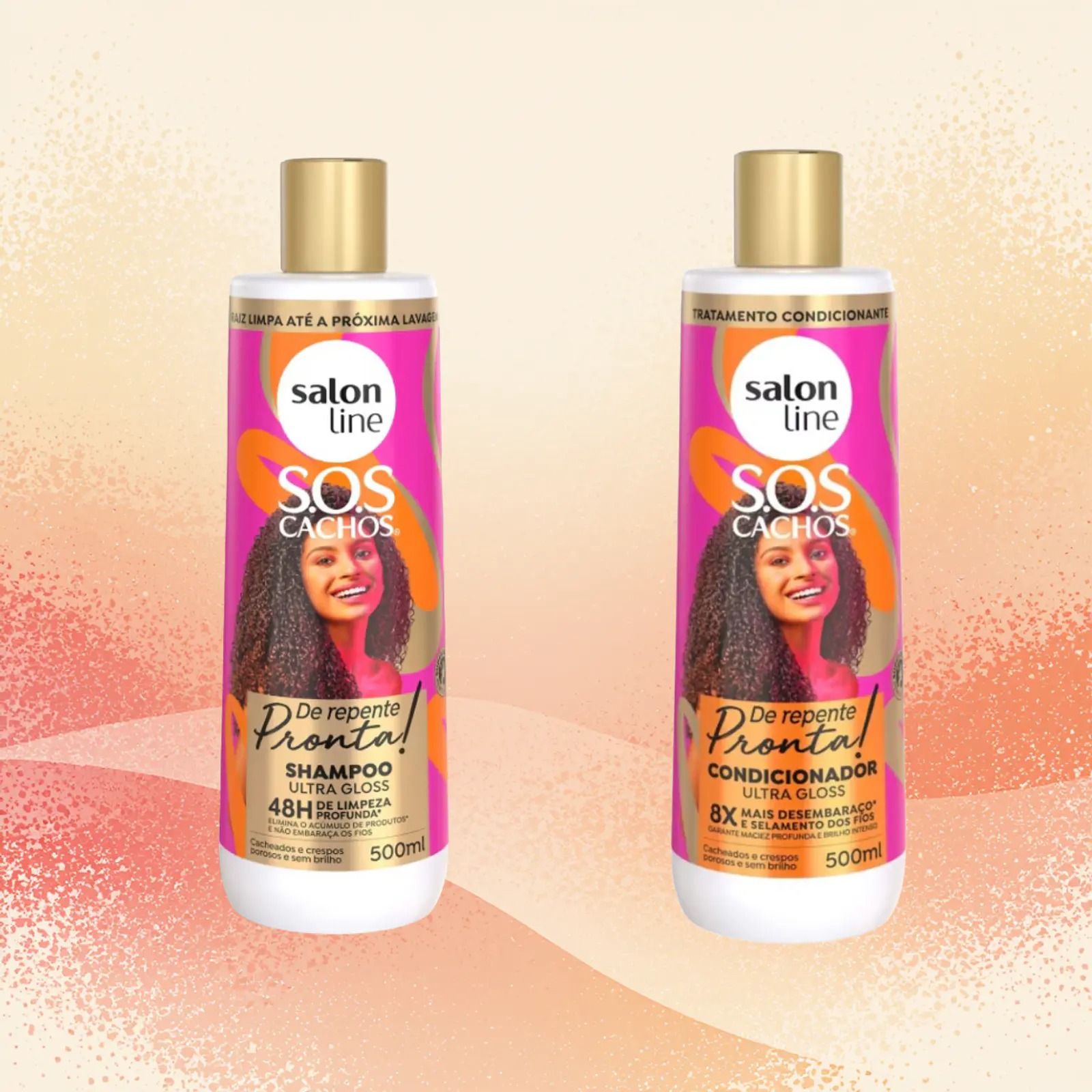 Kit Shampoo + Acondicionador SOS Cachos De Repente Pronta de Line – vista 2