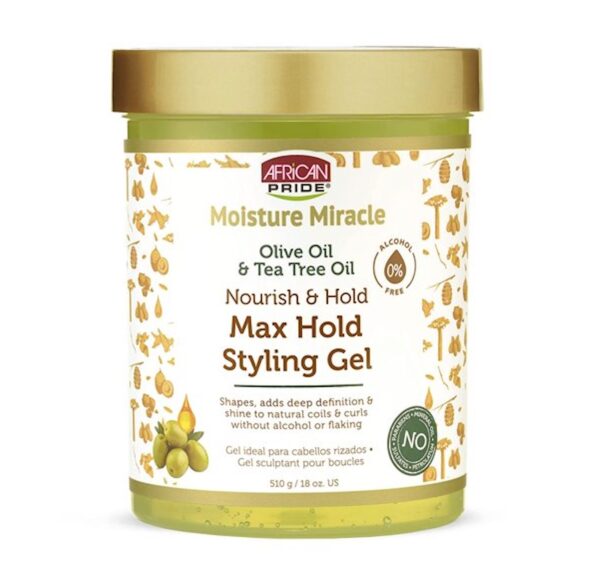 African Pride Moisture Miracle Olive & Tea Tree Max Hold Styling Gel