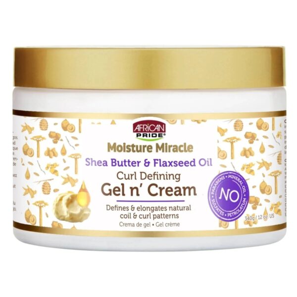 African Pride Moisture Miracle Curl Defining Gel N Cream – 12oz