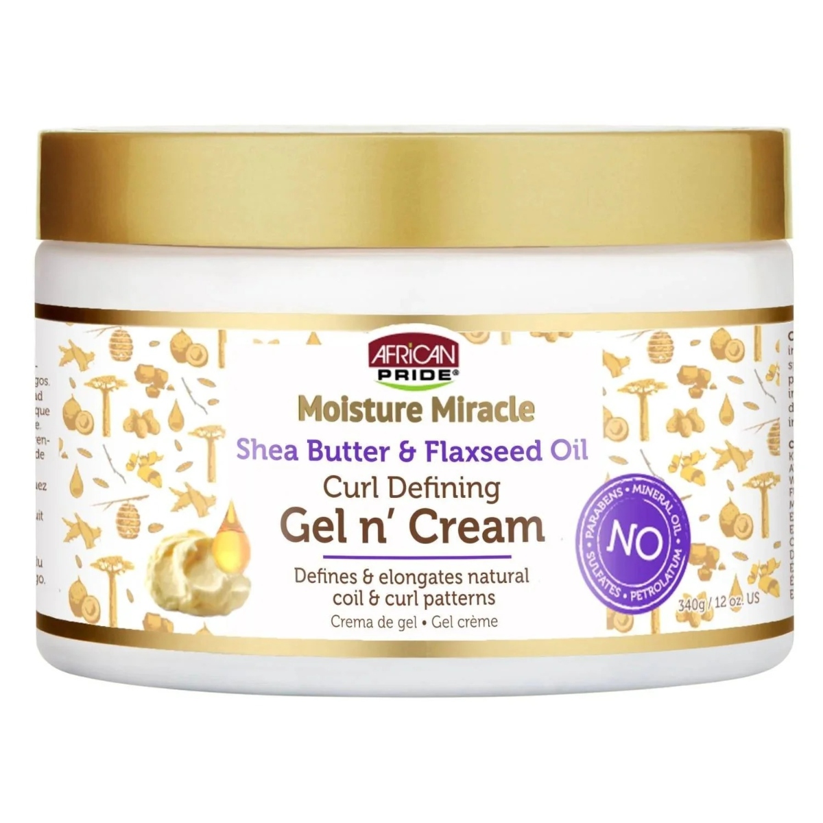 African Pride Moisture Miracle Curl Defining Gel N Cream – 12oz